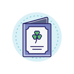 Sticker - Invitation vector icon