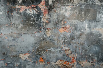 Poster - Texture of old gray concrete wall background.