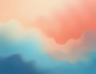 Wall Mural - sky blue azure teal pink coral peach beige white abstract background. color gradient ombre blur. lig
