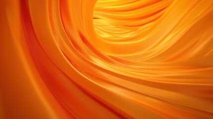 Wall Mural - Vibrant 3D Rendering of Artistic Orange Background with Soft Light and Centered Negative Space