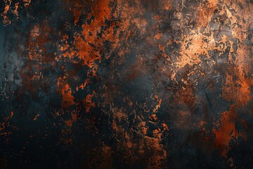 Poster - copper oxide effect texture and background