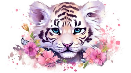 Wall Mural - tiger head vector