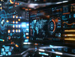 © Carlos Cairo - Futuristic digital interface with world map