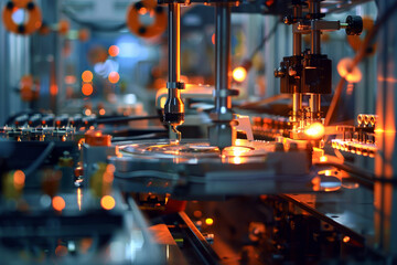 Poster - A machine is making a CD
