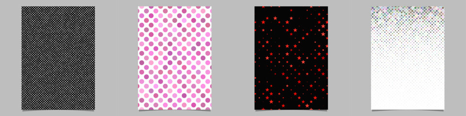 Poster - Abstract geometrical brochure background collection