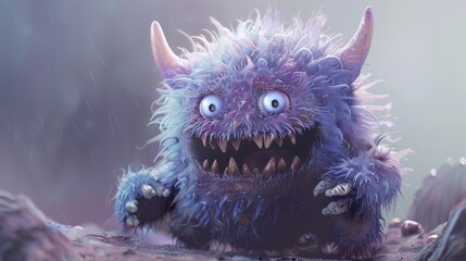 Sticker - adorable monster