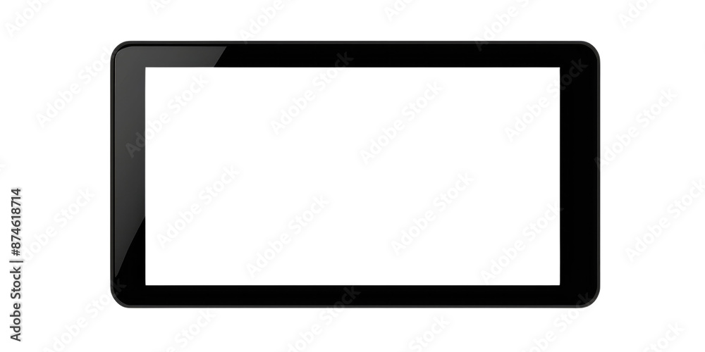 Blank or empty screen tablet frame. Mock up or Layout of a universal ...