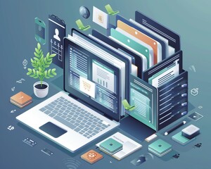 Poster - Online document management system  automation for efficient file search and database management