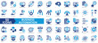© Uniconlabs - Business automation icon collection set. Containing process, digital transformation, industry 4.0, productivity, technology, business, integration icon. Simple flat  vector illustration.
