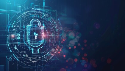 Wall Mural - Medical cybersecurity  enhancing data safety with ai in healthcare and life insurance