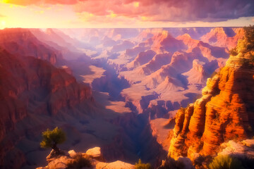 Poster - Grand Canyon Sunset