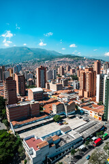 Medellin, Antioquia, Colombia. May 24, 2013: Panoramic of the City of Medellin. 