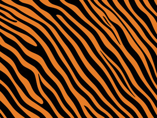 Poster - tiger skin texture background. illustration.