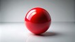 © Sujid - Red sphere against a plain background, sphere, red, round, shape, object, geometric, vivid, vibrant, bold, shiny, smooth