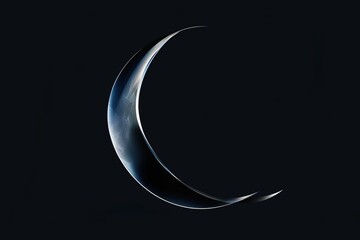 Wall Mural - moon night crescent sky dark space nature lunar black moonlight universe celestial background