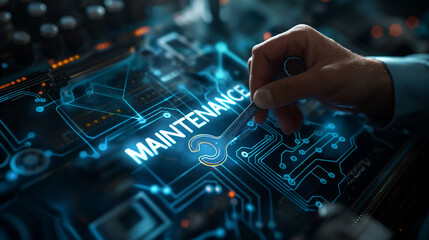 Aufkleber - It specialist performing maintenance on circuit board