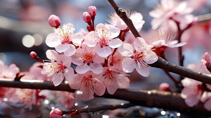 Poster - a close up of a cherry blossom tree