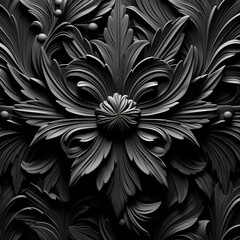 Wall Mural - black and white background