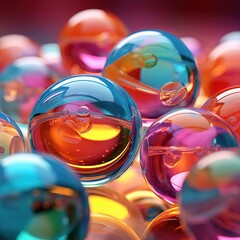 Canvas Print - glass balls