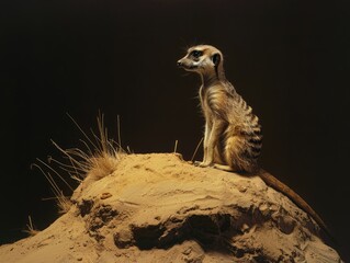 Wall Mural - meerkat on guard