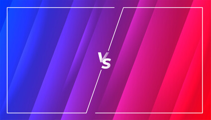 Wall Mural - trendy esport streamer versus vs screen banner design