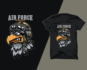 eagle aviator squadrone t shirt design