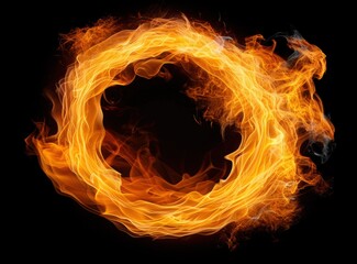 Wall Mural - Fiery vortex of flames