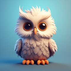 Poster - owl with eyes