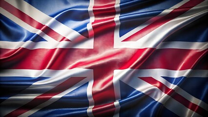 united kingdom flag made of premium wavy fabric with cinematic scene. united kingdom flag background