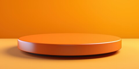 Sticker - Orange Platform on Orange Background