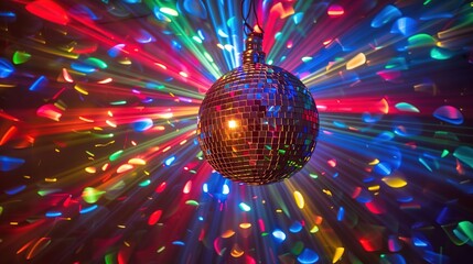 Wall Mural - Disco Ball Party Lights