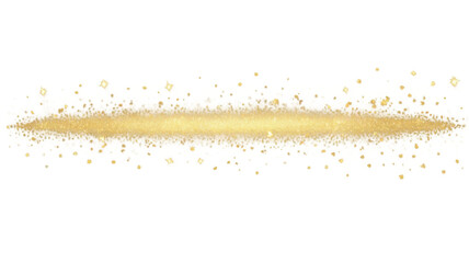 Poster - Gold Sparkle And Glitter Dust Effect isolated on a transparent background