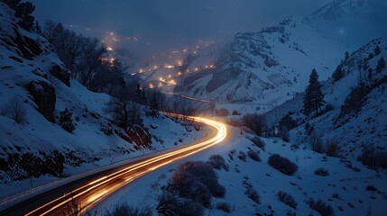 Canvas Print - road in the mountains