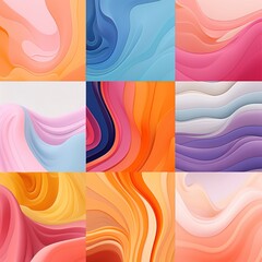 Poster - set of abstract backgrounds