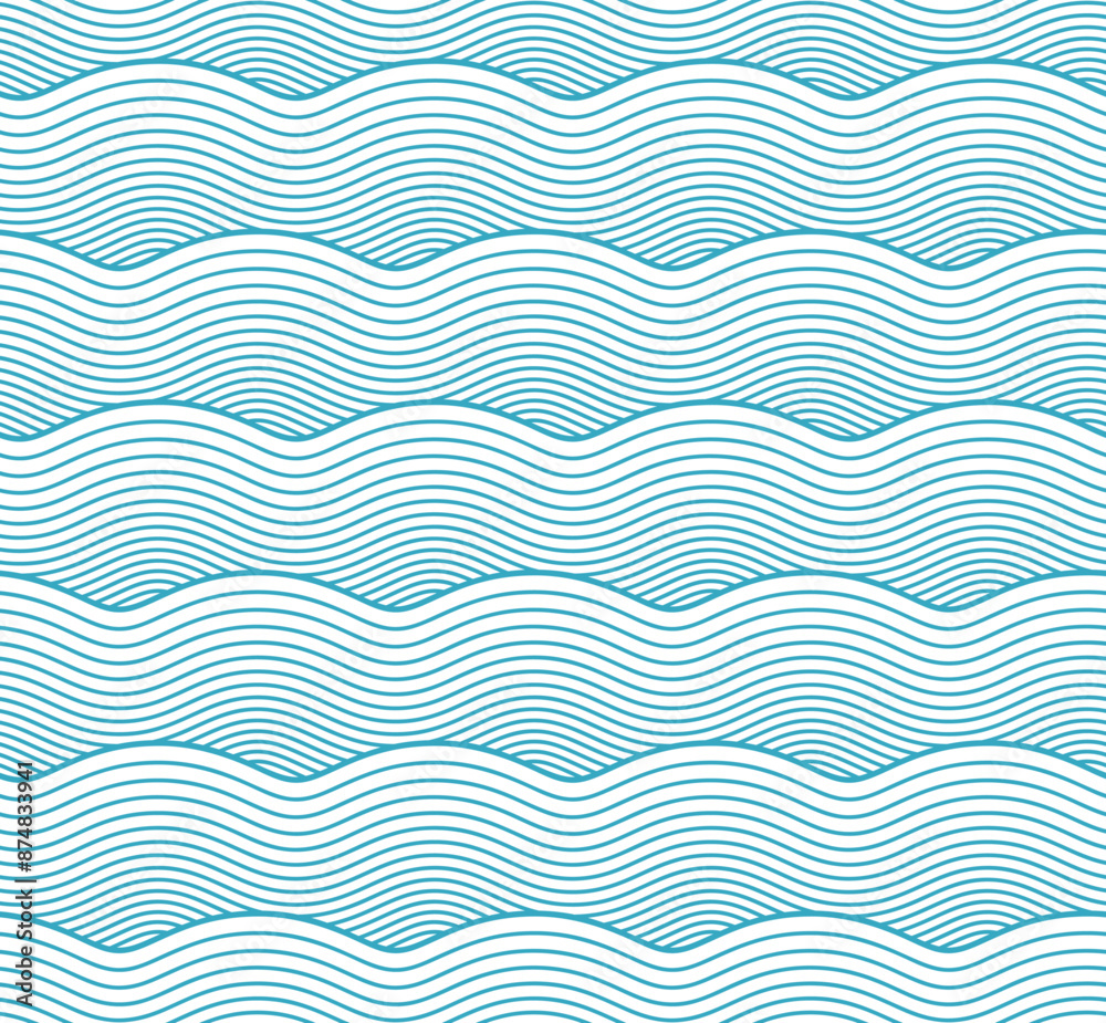 Background with seamless wave pattern