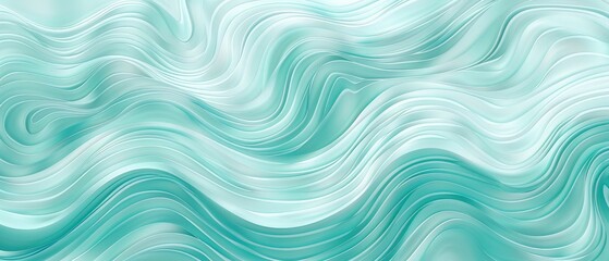 Aqua aquamarine wave pattern minimal vector illust  194