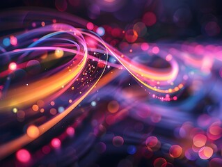 Poster - Vibrant Visualization of Quantum Superposition with Overlapping Luminous States