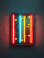 Canvas Print - Neon Wall Sign