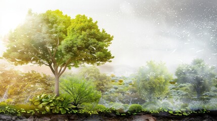 Wall Mural - The Whispering Woods: A Dream of Nature's Tranquility