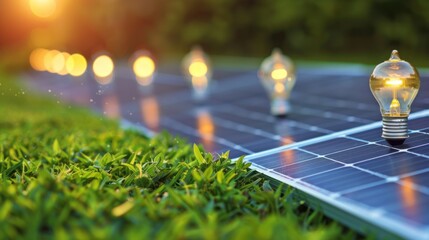 Sticker - Solar Panel with Light Bulbs