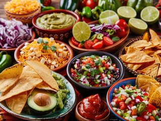 Canvas Print - Food Table Spread