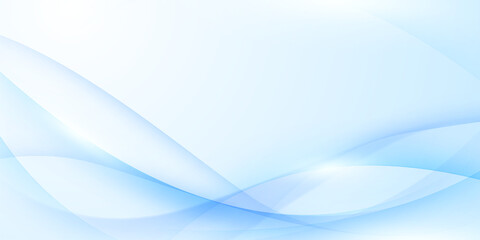 Wall Mural - modern blue wave background design, vector illustration