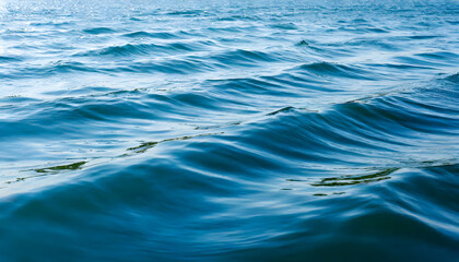 Sticker - blue water wave background. generative ai.