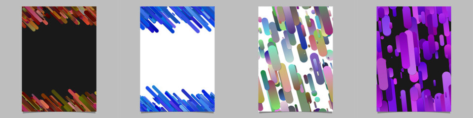 Poster - Gradient stripe brochure background collection