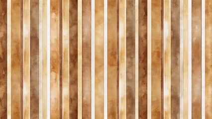 Wall Mural - Soft, muted, and elegant vertical watercolor stripes in faded brown hues create a sophisticated seamless pattern perfect for backgrounds.