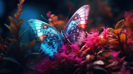 Wall Mural - A colorful butterfly 