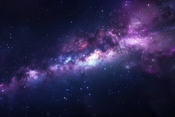 Wall Mural - beautiful milky way galaxy in the night sky