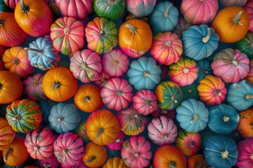 Canvas Print - Stacked Pumpkins