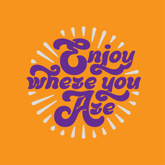 Fototapete - Vector lettering text with motivational wise quote 