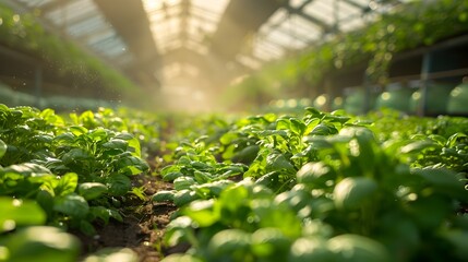 Poster - sustainable biotechnology farm showcases innovative crop cultivation and food security